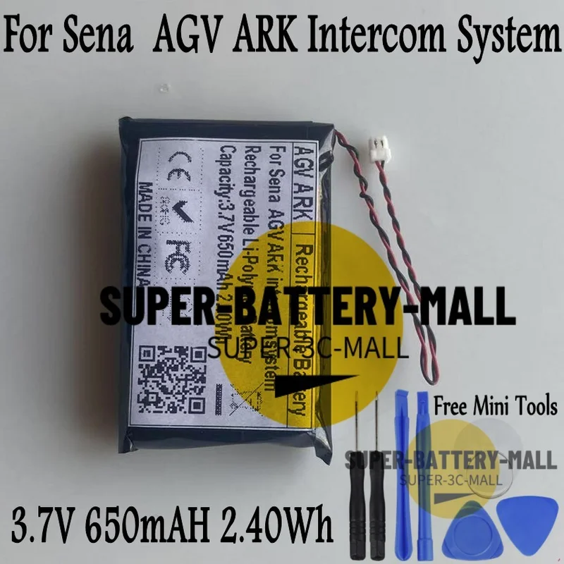 Аккумулятор 650 мАч для системы внутренней связи Sena AGV ARK Сменный аккумулятор 650 мАч
Аккумулятор 650 мАч для системы внутренней связи Sena AGV ARK Сменный аккумулятор 650 мАч