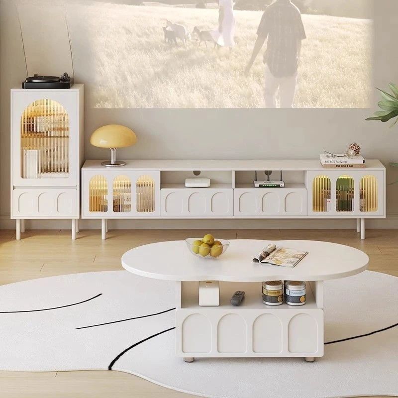 French cream wind TV cabinet side cabinet light luxury simple coffee table TV cabinet combination large storage size apartment
French cream wind TV cabinet side cabinet light luxury simple coffee table TV cabinet combination large storage size apartment