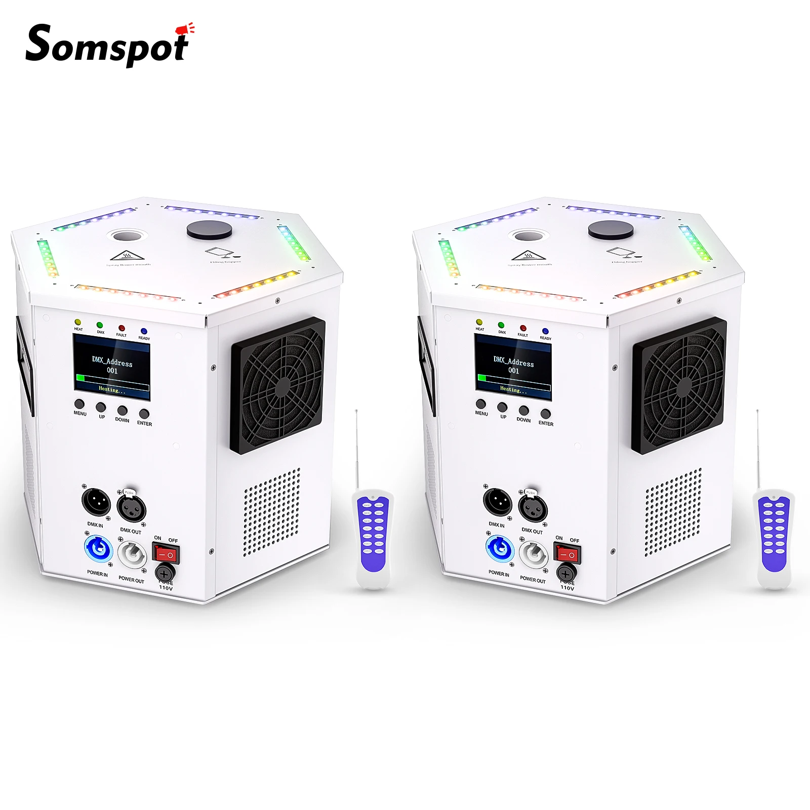 Somspot 2PCS 700W Cold Sparks Machine Stage Equipment Remote Control Cold Flame Sprayer Electronic Flower Spraying Spark Machine
Somspot 2PCS 700W Cold Sparks Machine Stage Equipment Remote Control Cold Flame Sprayer Electronic Flower Spraying Spark Machine