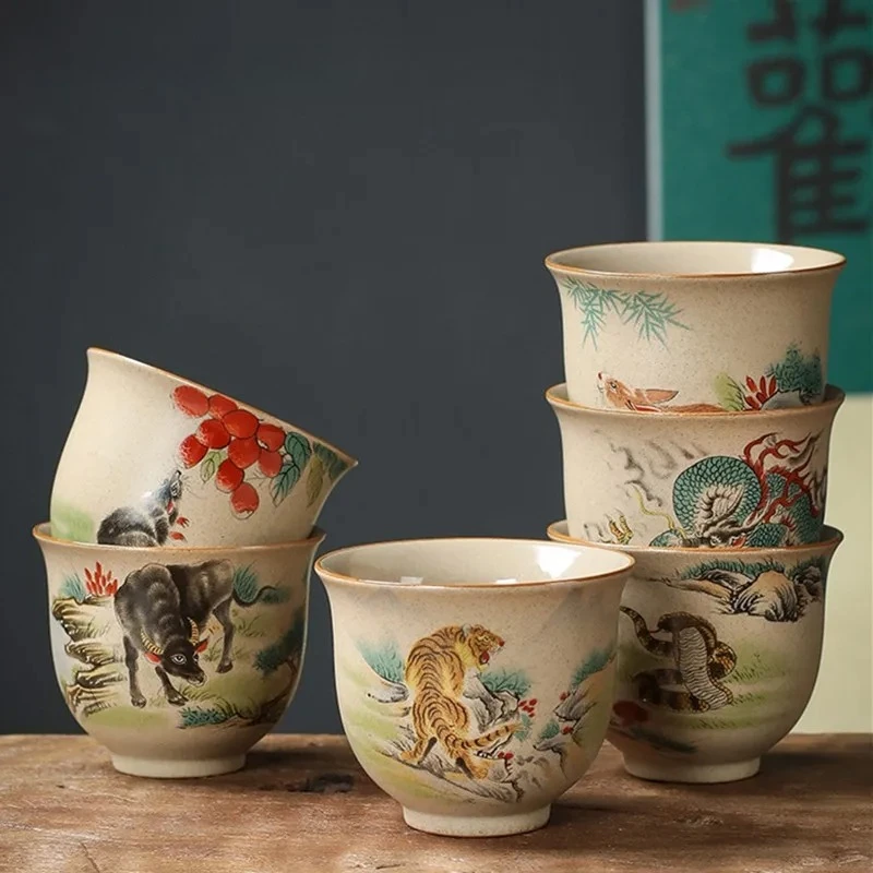 1 шт., керамическая чайная чашка с китайским зодиаком, винтажная керамическая чашка ручной работы, чайная чашка, чайная посуда, персональная чашка для медитации, 110 мл
1 шт., керамическая чайная чашка с китайским зодиаком, винтажная керамическая чашка ручной работы, чайная чашка, чайная посуда, персональная чашка для медитации, 110 мл