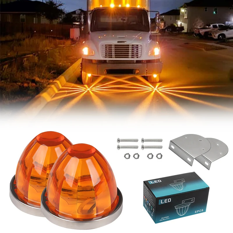 2pcs Watermelon Light Strobe Constant Dual-Function Watermelon Lights for Semi Truck Waterproof Amber LED Marker Clearance Light
2pcs Watermelon Light Strobe Constant Dual-Function Watermelon Lights for Semi Truck Waterproof Amber LED Marker Clearance Light