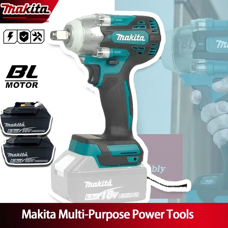 Аккумуляторный бесщеточный шуруповерт Makita TW004G 630Нм, электрическая отвертка, дрель-шуруповерт, 18В, с аккумулятором
Аккумуляторный бесщеточный шуруповерт Makita TW004G 630Нм, электрическая отвертка, дрель-шуруповерт, 18В, с аккумулятором