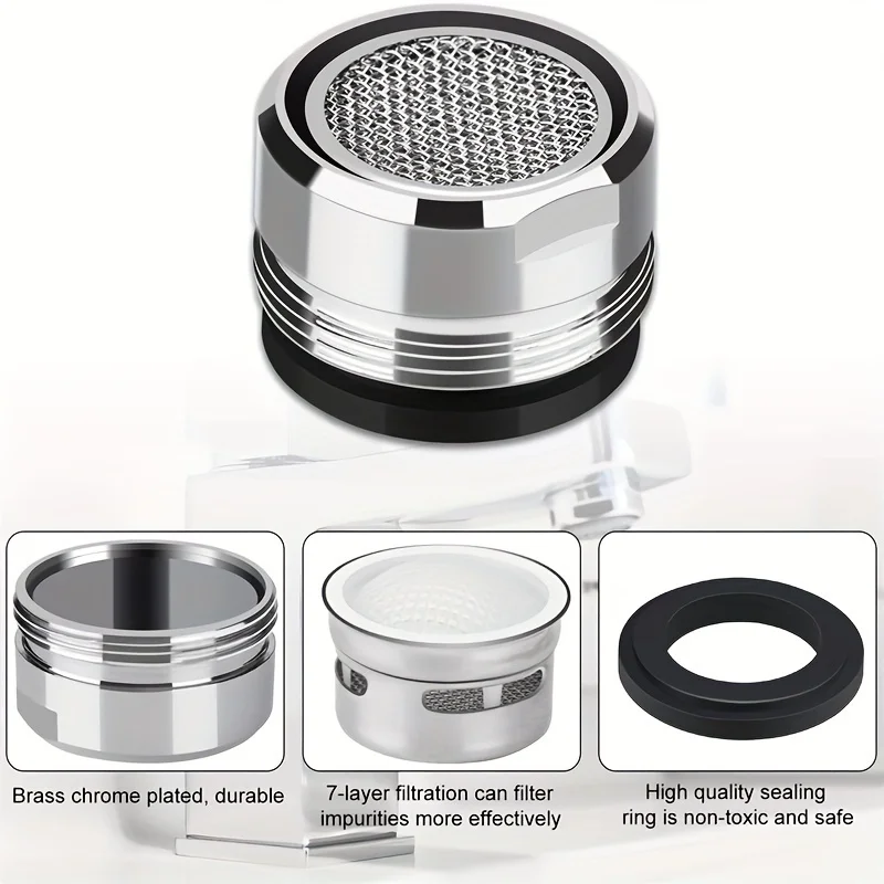 24MM Faucet Filter Aerator Water Saving Faucet Nozzle Kitchen Sinks Bathroom Basin Tap Replacement Nozzle Filter splash nozzle
24MM Faucet Filter Aerator Water Saving Faucet Nozzle Kitchen Sinks Bathroom Basin Tap Replacement Nozzle Filter splash nozzle