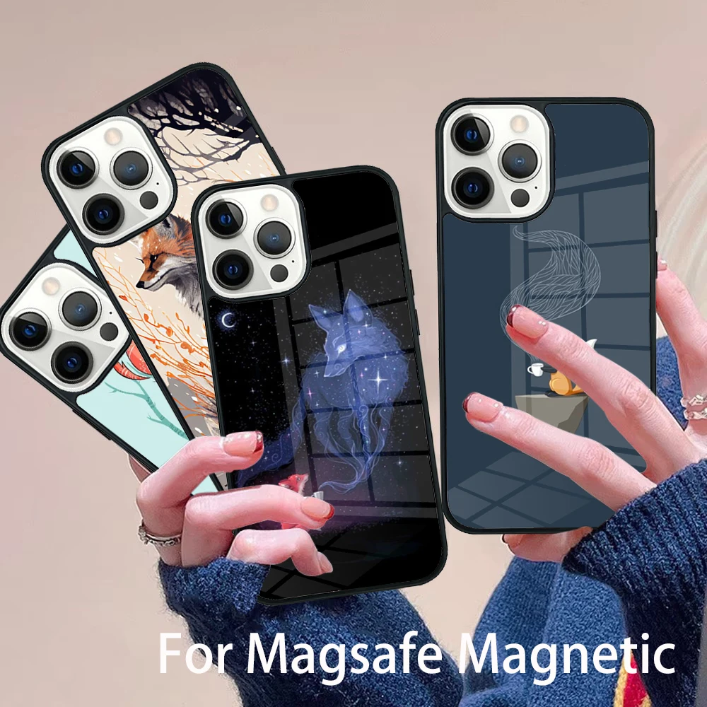 Cute Animal Fox Phone Case Magesafe Magnetic Wireless Charge Cover For IPhone 16 11 12 13 14 15 Pro Max Plus Mini
Cute Animal Fox Phone Case Magesafe Magnetic Wireless Charge Cover For IPhone 16 11 12 13 14 15 Pro Max Plus Mini