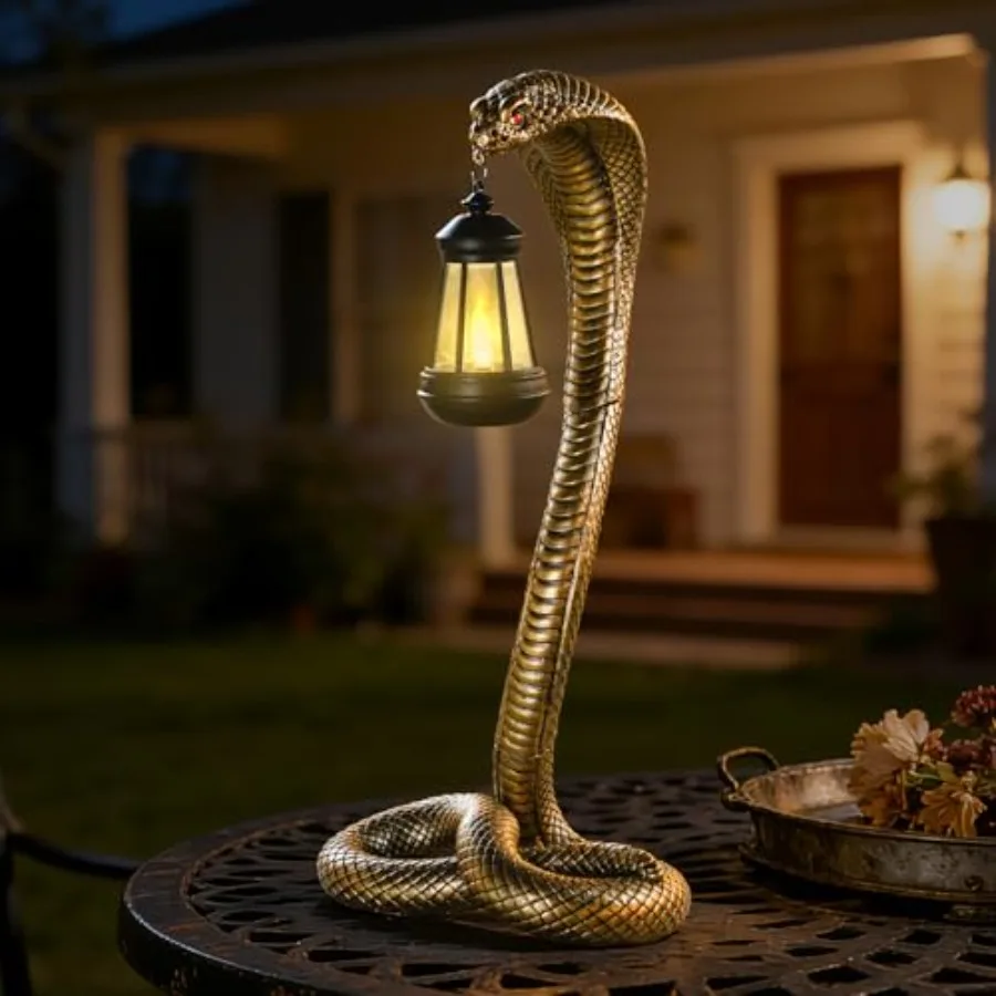 Garden Outdoor Statues 19.89'' Snake with Solar Lantern Resin Lawn Decor Snake Statue for Patio Balcony Yard Ornament Unique Ho
Garden Outdoor Statues 19.89'' Snake with Solar Lantern Resin Lawn Decor Snake Statue for Patio Balcony Yard Ornament Unique Ho
