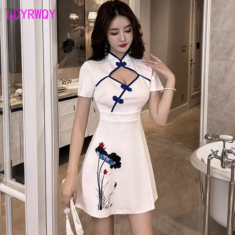 Work clothes slim slim nightclub women's dress waist new night sexy temperament.
Work clothes slim slim nightclub women's dress waist new night sexy temperament.