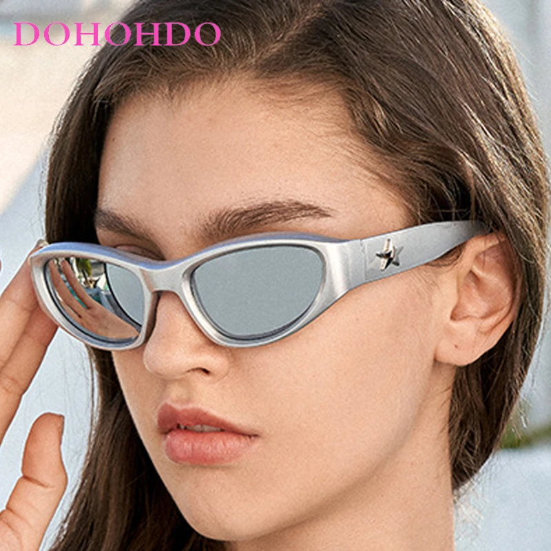 Luxury Brand Designer Cat Eye Punk Women Sunglasses Trendy Futuristic Men Sunglass Outdoor Sports Windproof Goggles Lentes UV400
Luxury Brand Designer Cat Eye Punk Women Sunglasses Trendy Futuristic Men Sunglass Outdoor Sports Windproof Goggles Lentes UV400