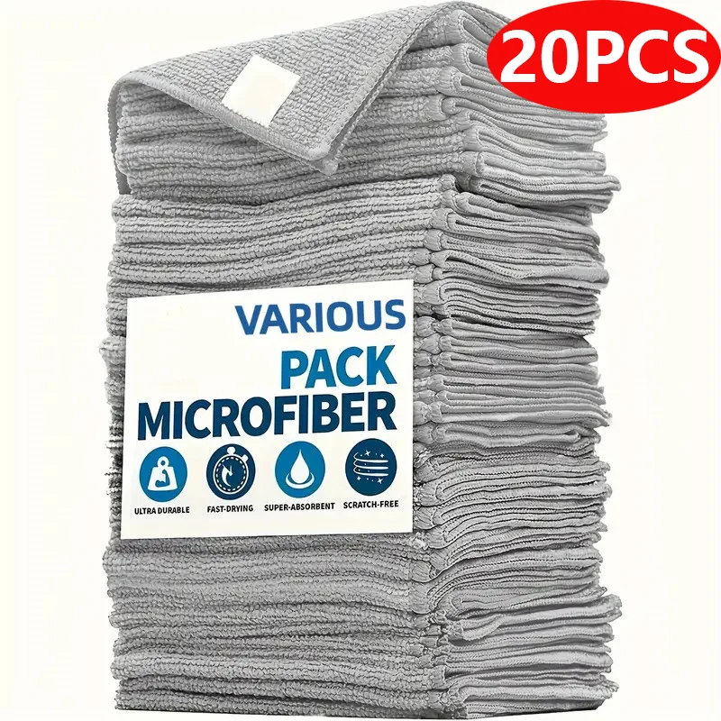 5/10/20pcs Kitchen Towel, Ultra-fine Fiber Light Gray Cleaning Cloth Set, Absorbent, Soft and Stain-removing Cloth
5/10/20pcs Kitchen Towel, Ultra-fine Fiber Light Gray Cleaning Cloth Set, Absorbent, Soft and Stain-removing Cloth