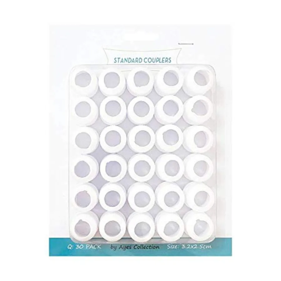 30 Pairs Standard Couplers Cake Decorating Icing N, Ping Bags, Wite
30 Pairs Standard Couplers Cake Decorating Icing N, Ping Bags, Wite