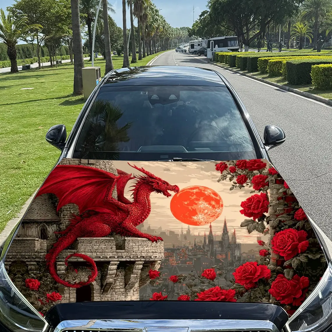 Виниловая пленка «Древний замок и красная луна» от красного дракона, водонепроницаемая наклейка на капот автомобиля из ПВХ, самоклеящаяся царапина
Виниловая пленка «Древний замок и красная луна» от красного дракона, водонепроницаемая наклейка на капот автомобиля из ПВХ, самоклеящаяся царапина