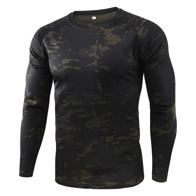 New Tactical Hunting Camouflage T Shirt Male Breathable Quick Dry Hiking Full Sleeve Outwear T-shirt for Men
New Tactical Hunting Camouflage T Shirt Male Breathable Quick Dry Hiking Full Sleeve Outwear T-shirt for Men