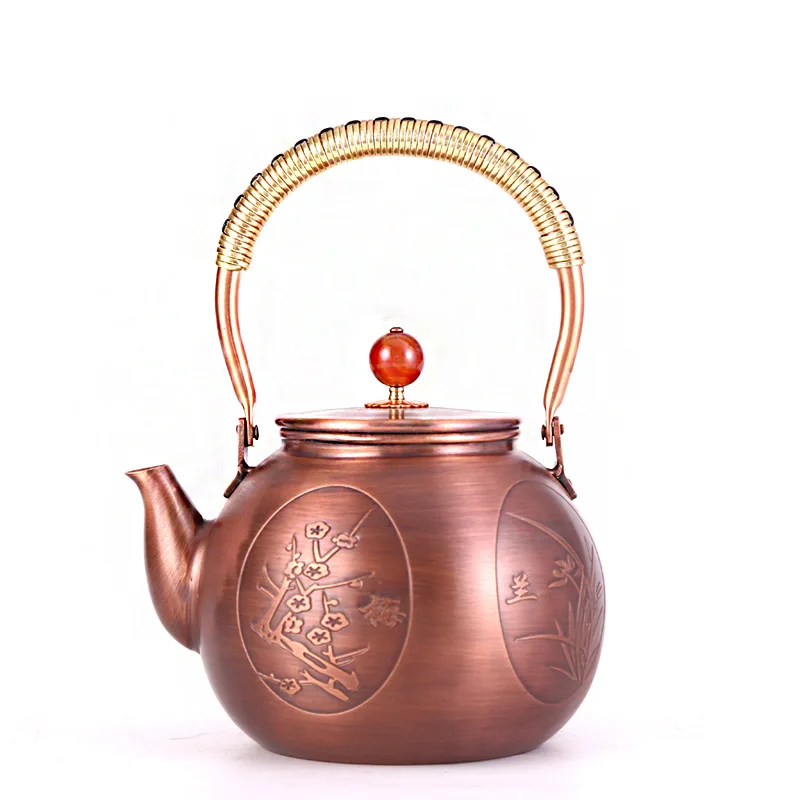 Teapot Copper Boil Tea Water Metal Vintage Retro Chinese Traditional Opera Chrysanthemum Classic Teapot Kettle 1000/1200Ml
Teapot Copper Boil Tea Water Metal Vintage Retro Chinese Traditional Opera Chrysanthemum Classic Teapot Kettle 1000/1200Ml