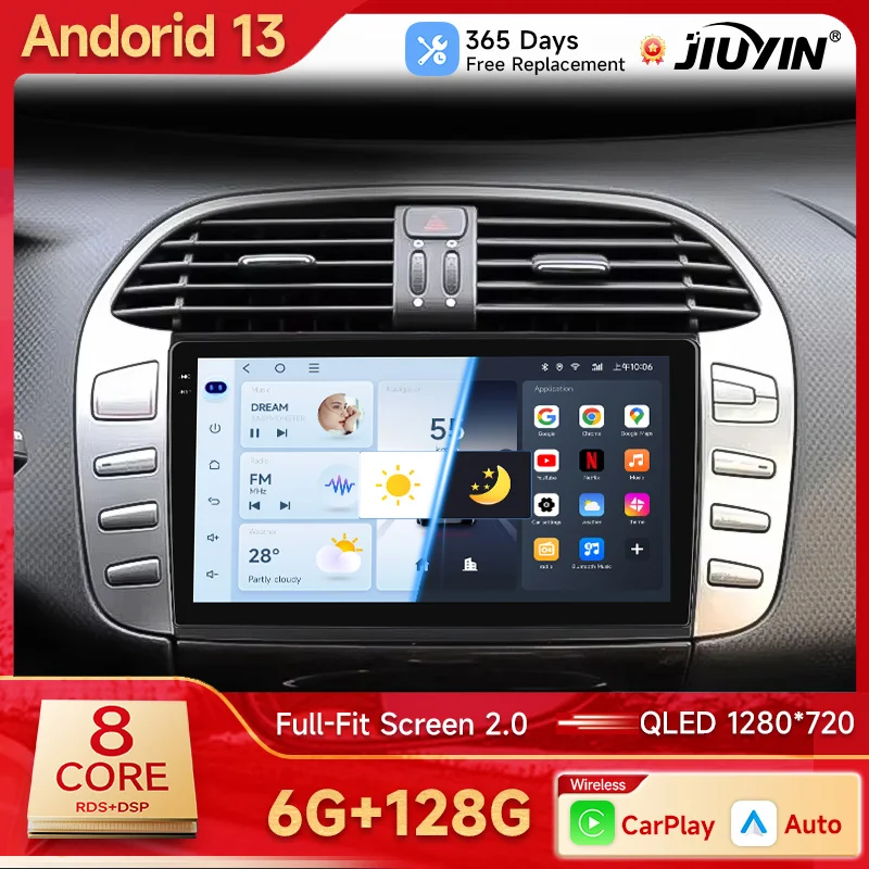 Беспроводное радио CarPlay для Apple Android Auto для Fiat Bravo 2007 2008 2009-2012, мультимедийный экран, стерео GPS RDS DSP
Беспроводное радио CarPlay для Apple Android Auto для Fiat Bravo 2007 2008 2009-2012, мультимедийный экран, стерео GPS RDS DSP