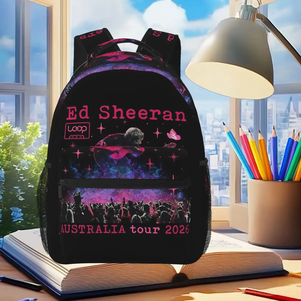Ed Sheeran Loop Australian Tour Backpack Student Boys Girls BookBag Kids School Bag Laptop Shoulder Bags for Men Women
Ed Sheeran Loop Australian Tour Backpack Student Boys Girls BookBag Kids School Bag Laptop Shoulder Bags for Men Women