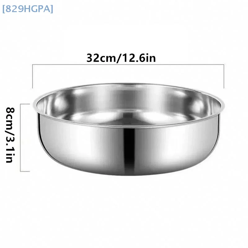【HGPA】Golden Silver Stainless Steel Round Kitchen Cooking And Baking Kneading Bowl Rust-Resistant For Kneading Dough Serving
【HGPA】Golden Silver Stainless Steel Round Kitchen Cooking And Baking Kneading Bowl Rust-Resistant For Kneading Dough Serving