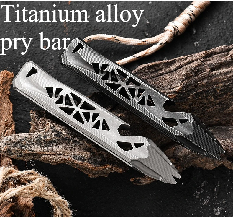 New Titanium Alloy Hollow Small Pry Bar Multifunctional Pry Iron Nail Bottle Opener Wrench Outdoor Camping Survival EDC Tool
New Titanium Alloy Hollow Small Pry Bar Multifunctional Pry Iron Nail Bottle Opener Wrench Outdoor Camping Survival EDC Tool
