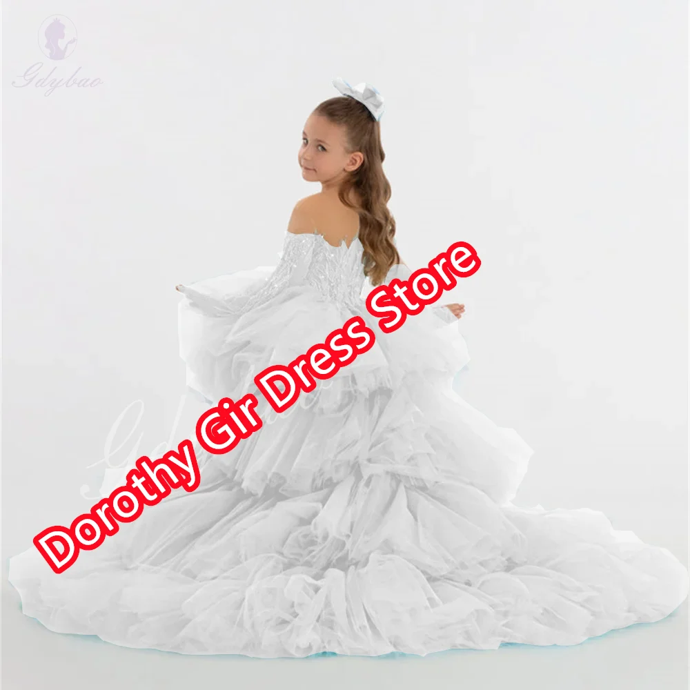 White Transparent Round Neck Long Sleeve High Low Glamorous Flower Girl Dress Beauty Contest Long Sleeve Baptism School
White Transparent Round Neck Long Sleeve High Low Glamorous Flower Girl Dress Beauty Contest Long Sleeve Baptism School