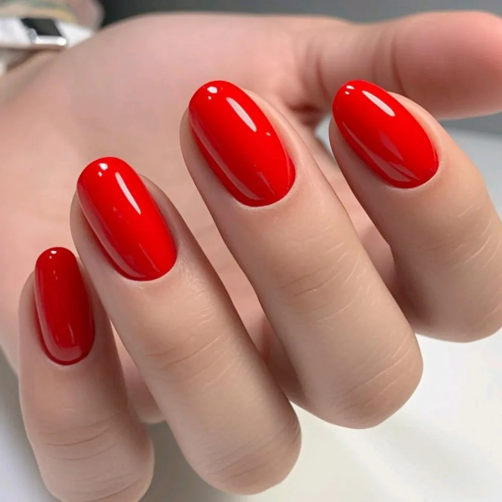48Pcs Oval Press On Fake Nails With Glue Shiny Red Short False Nail Acrylic Woman Finger Tip Manicure Wholesale Bulk Items
48Pcs Oval Press On Fake Nails With Glue Shiny Red Short False Nail Acrylic Woman Finger Tip Manicure Wholesale Bulk Items