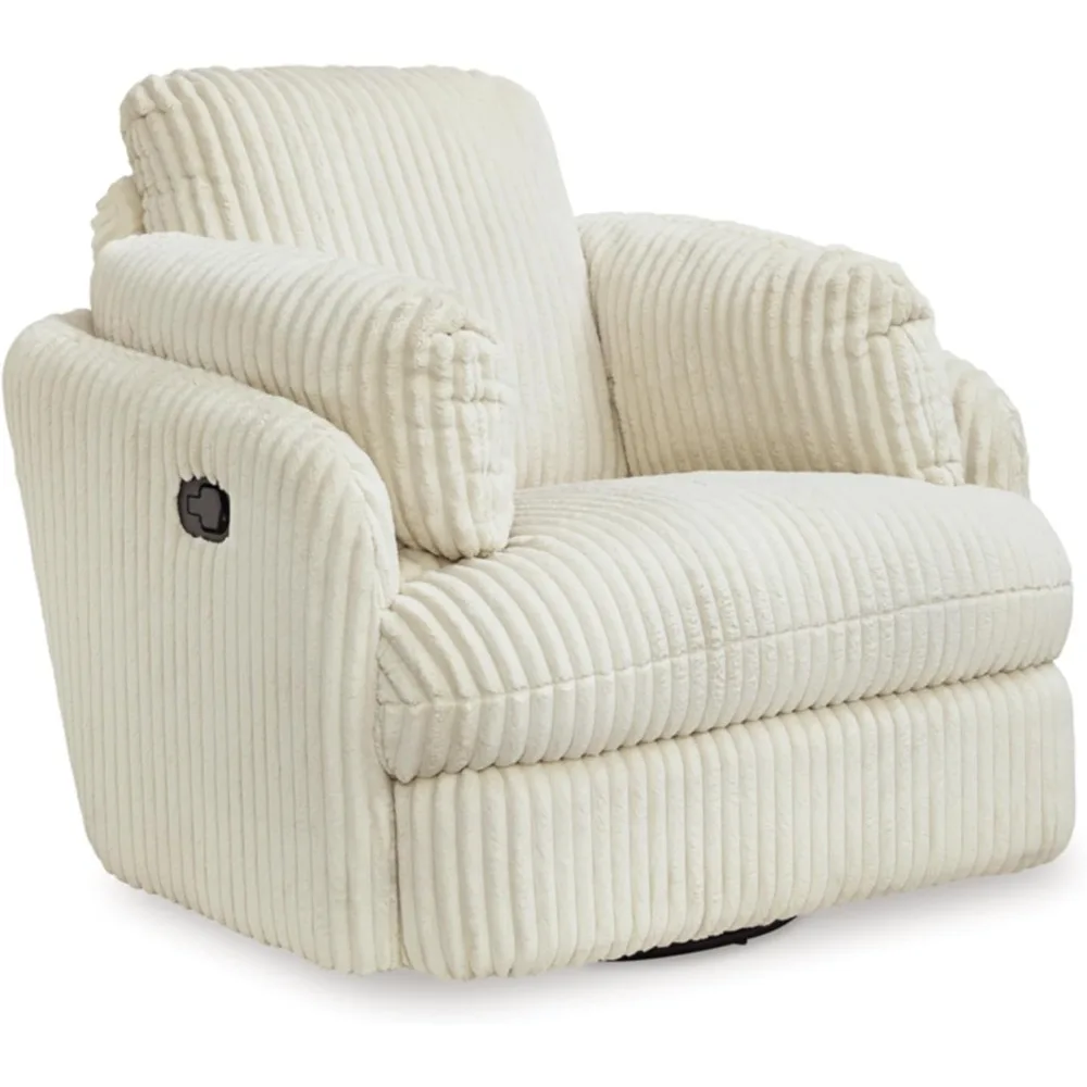 Tie-Breaker Contemporary Manual Press-Back Swivel Glider Rocker Recliner with 2 Bolster Pillows and Hidden Storage, White
Tie-Breaker Contemporary Manual Press-Back Swivel Glider Rocker Recliner with 2 Bolster Pillows and Hidden Storage, White