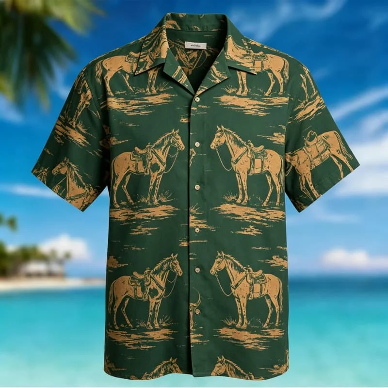 Theme Printed Hawaiian Shirt men's Casual top, Cool And Vacation charm, Suitable For Beach Vacations And Daily Wear
Theme Printed Hawaiian Shirt men's Casual top, Cool And Vacation charm, Suitable For Beach Vacations And Daily Wear