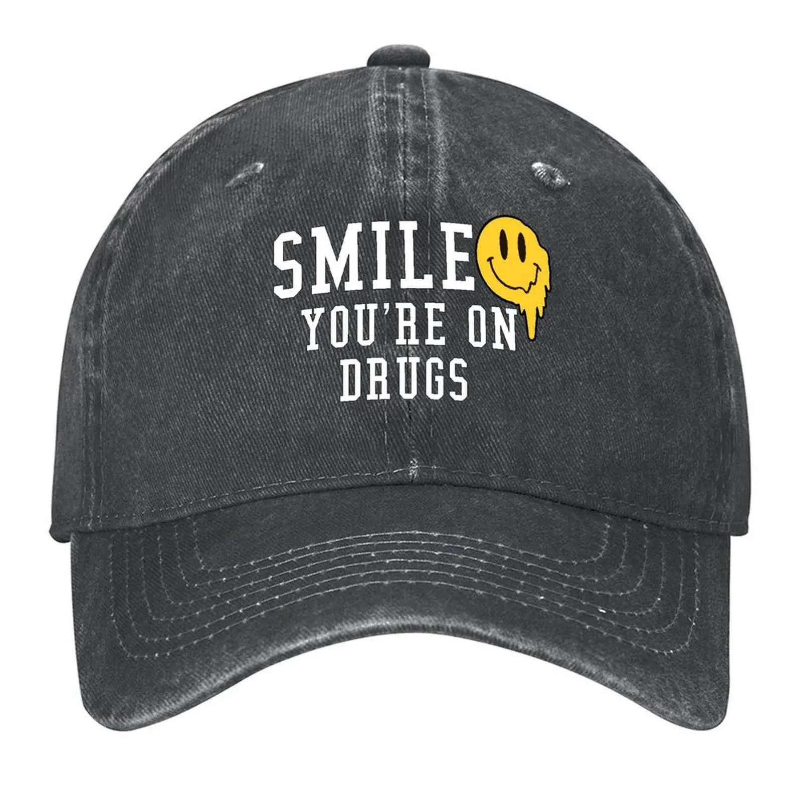 Smile You're On Drugs Baseball Cap Funny hats Rugby derby hat hard hat Women's Beach Outlet Men's 
Smile You're On Drugs Baseball Cap Funny hats Rugby derby hat hard hat Women's Beach Outlet Men's