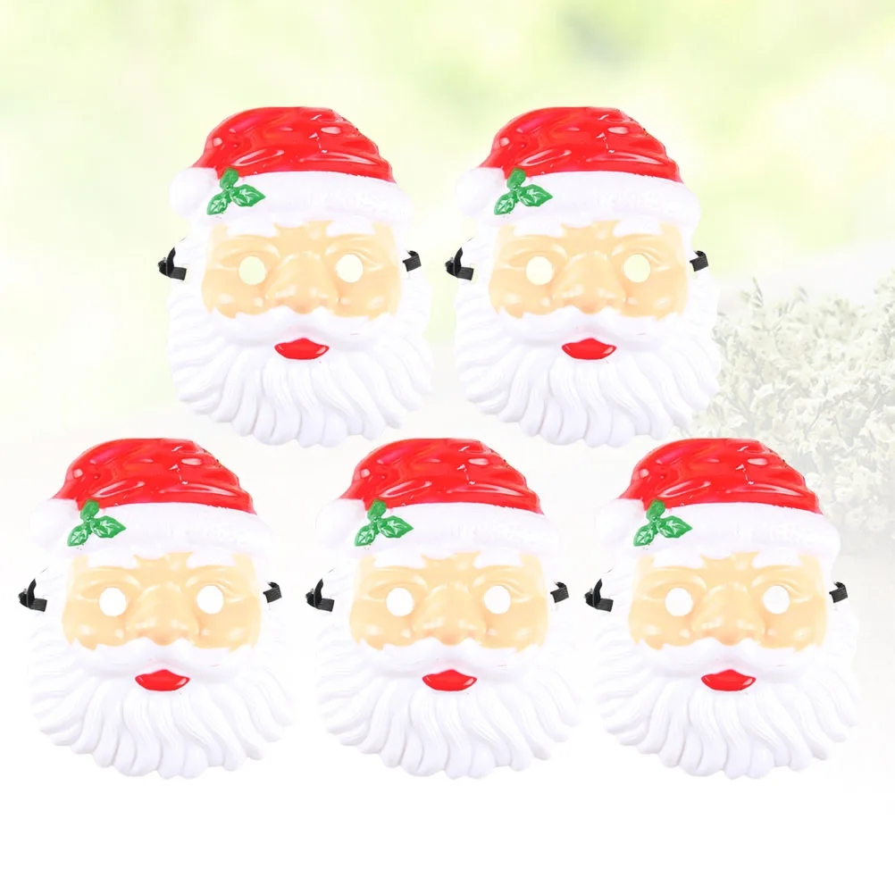 5 шт., дизайнерская маска Санта-Клауса, рождественская декоративная маска для лица, забавная пластиковая маска, рождественские принадлежности, нарядные аксессуары для костюмов f 
5 шт., дизайнерская маска Санта-Клауса, рождественская декоративная маска для лица, забавная пластиковая маска, рождественские принадлежности, нарядные аксессуары для костюмов f