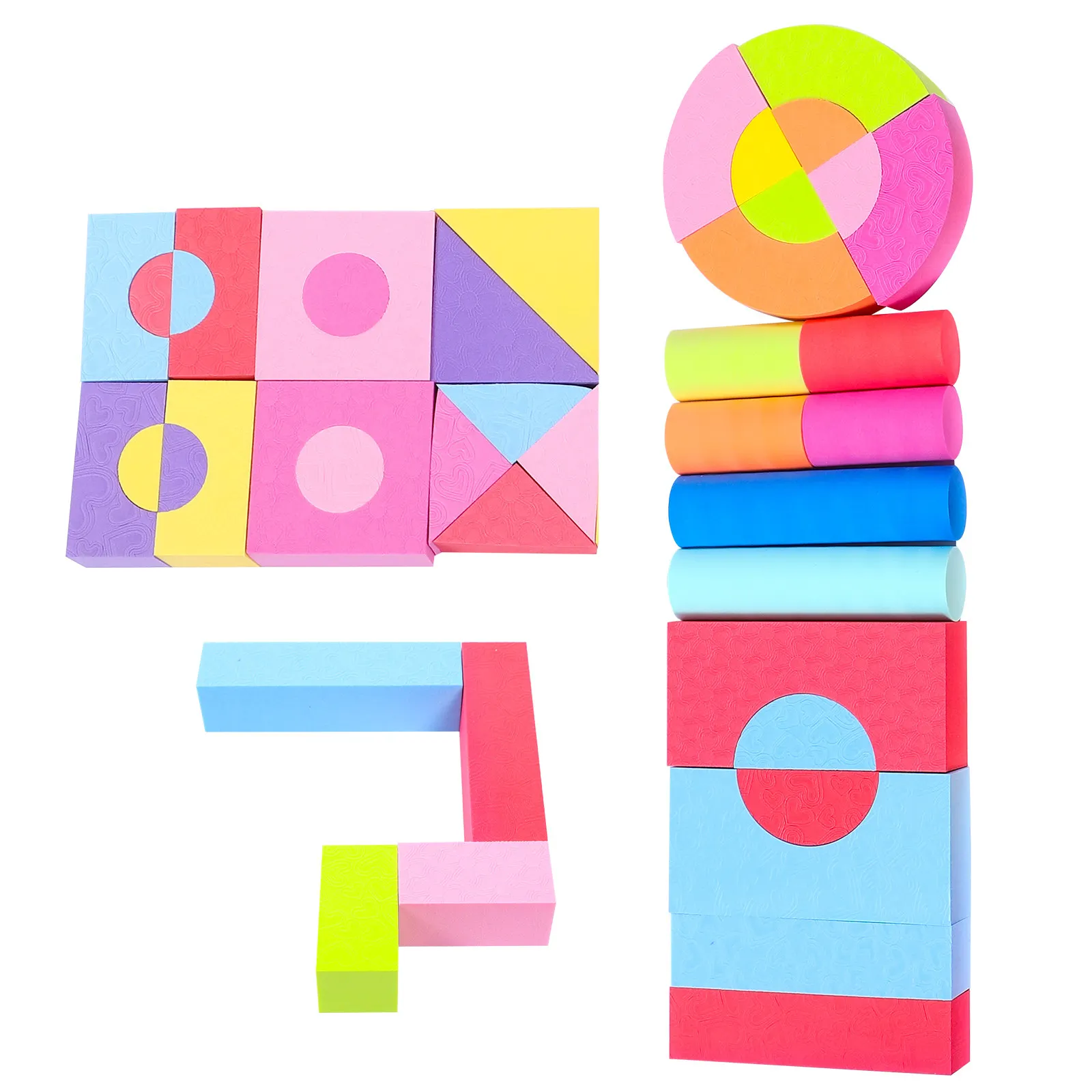 50Pcs Eva Soft Stackable Blocks Color Shape Cognition Early Learning for Toddlers Infant Educational Set Blocks for Toddlers
50Pcs Eva Soft Stackable Blocks Color Shape Cognition Early Learning for Toddlers Infant Educational Set Blocks for Toddlers