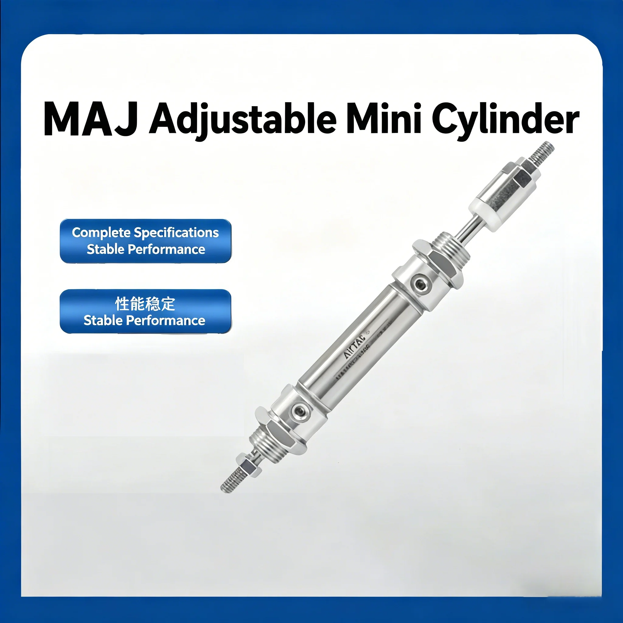 MAJ Series Pneumatic Cylingder Stainless Steel Stroke Adjustable Mini Cylinder MAJ16/20/25/32/40X25X50X75X100-25-50S
MAJ Series Pneumatic Cylingder Stainless Steel Stroke Adjustable Mini Cylinder MAJ16/20/25/32/40X25X50X75X100-25-50S