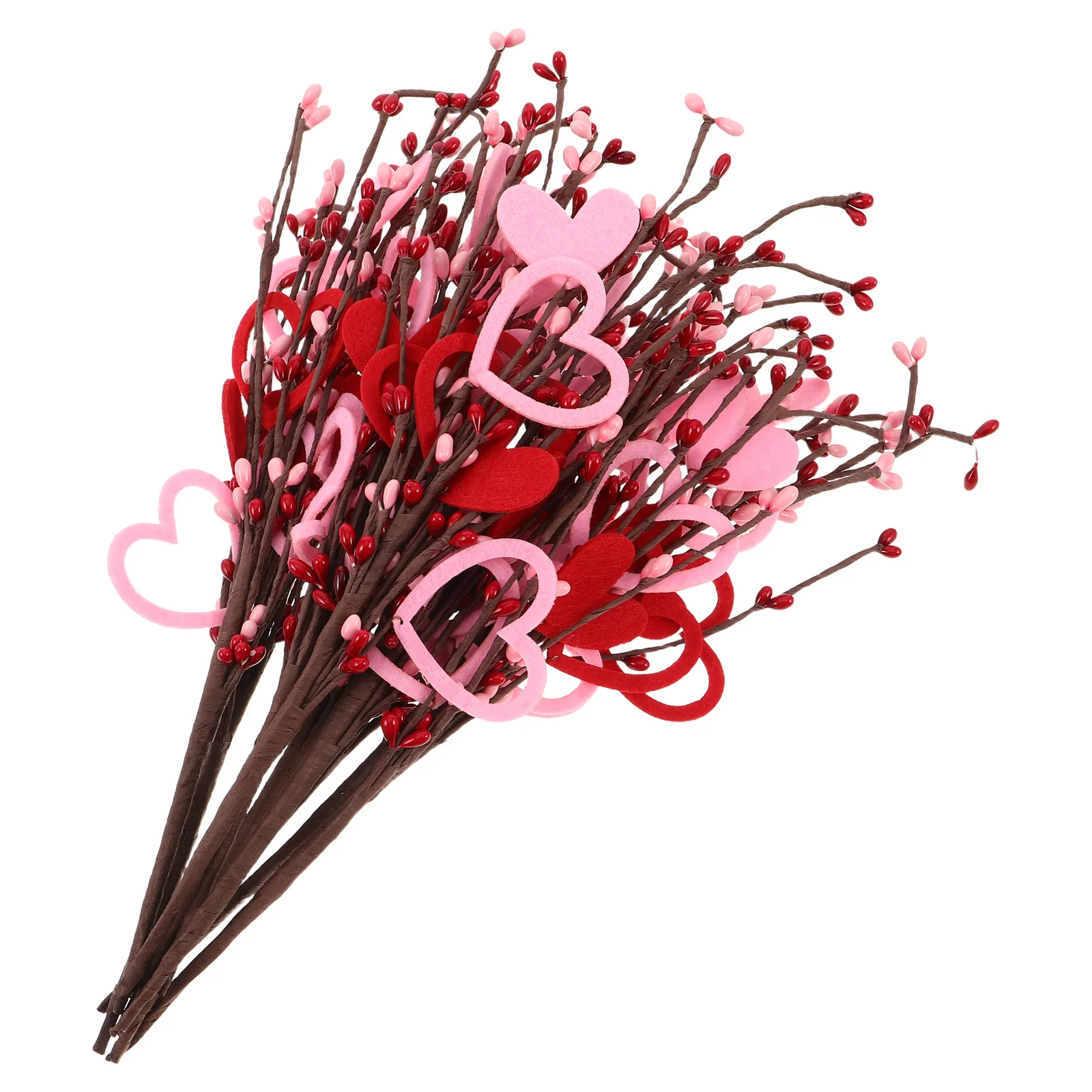 10Pcs Artificial Bouquet for Vase Heart Shaped Berry Stems Valentine's Day Wedding Anniversary Home Decor Fake Flower
10Pcs Artificial Bouquet for Vase Heart Shaped Berry Stems Valentine's Day Wedding Anniversary Home Decor Fake Flower