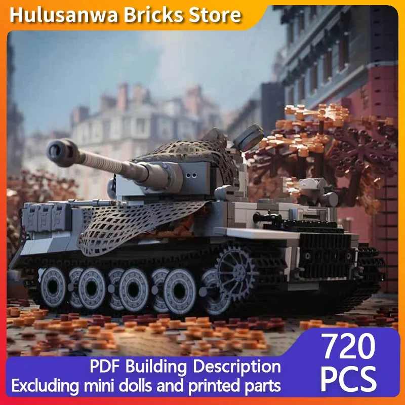 German Heavy Tank Model MOC Building Bricks War Equipment Modular Technology Gifts Holiday Assemble Children Toys Suit
German Heavy Tank Model MOC Building Bricks War Equipment Modular Technology Gifts Holiday Assemble Children Toys Suit