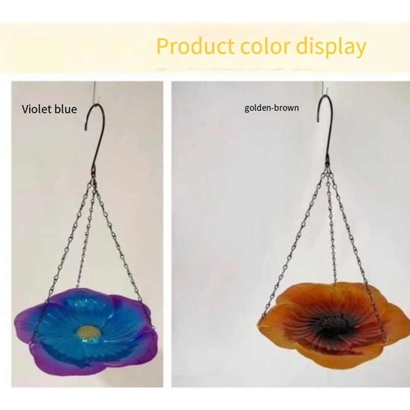 Bird Bath Hanging Small Bird Feeder Metal Feeder Flower Tray Cute Bird Feeder Tray For Garden Decoration-AB52
Bird Bath Hanging Small Bird Feeder Metal Feeder Flower Tray Cute Bird Feeder Tray For Garden Decoration-AB52