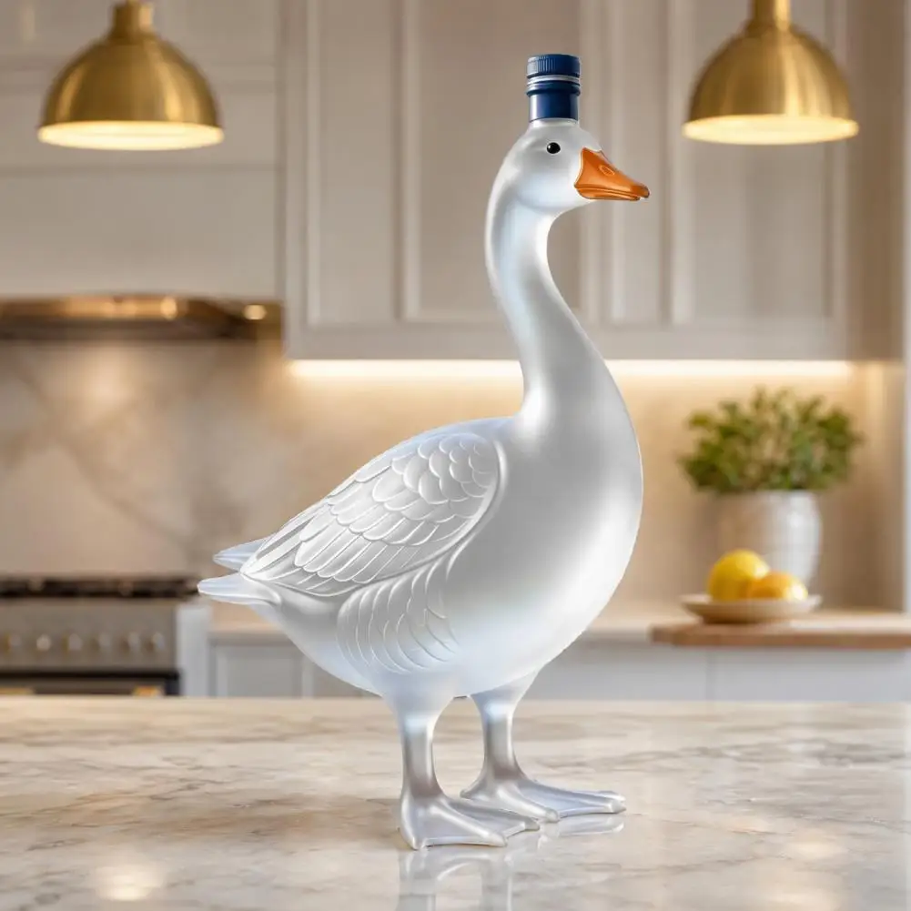 Whiskey Gift Bottle Goose Shaped Glass Decanter with Stopper 350ml 3d Sculpted Whiskey Bottle Art Deco Carafe for Bourbon Home
Whiskey Gift Bottle Goose Shaped Glass Decanter with Stopper 350ml 3d Sculpted Whiskey Bottle Art Deco Carafe for Bourbon Home