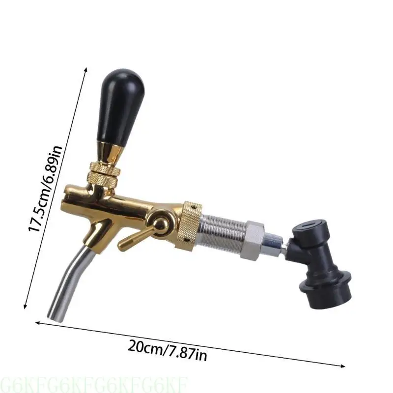 G6KF Brass Beer Tap Adjustable Flows Control Switchs Beer Tap Beer Faucet Homebrews
G6KF Brass Beer Tap Adjustable Flows Control Switchs Beer Tap Beer Faucet Homebrews