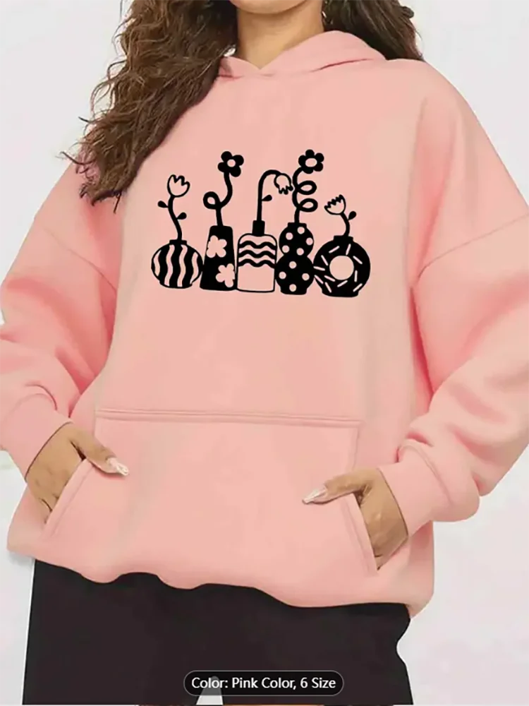 Womens Hoodie Floral Vase Pattern Graphic Print Casual Oversized Drawstring Hooded Sweatshirt for Art and Nature Lovers Cotton
Womens Hoodie Floral Vase Pattern Graphic Print Casual Oversized Drawstring Hooded Sweatshirt for Art and Nature Lovers Cotton