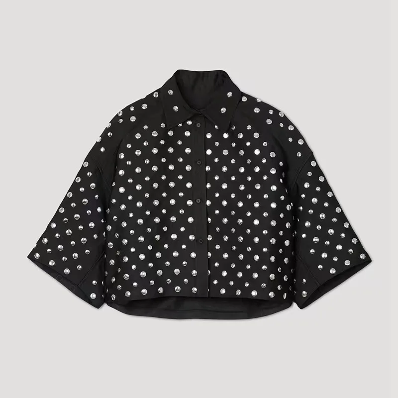 Women's Set 2024 New Spring Summer Dot Printed Turn Down Collar Loose Casual Short Sleeve Top or High Waist Shorts
Women's Set 2024 New Spring Summer Dot Printed Turn Down Collar Loose Casual Short Sleeve Top or High Waist Shorts