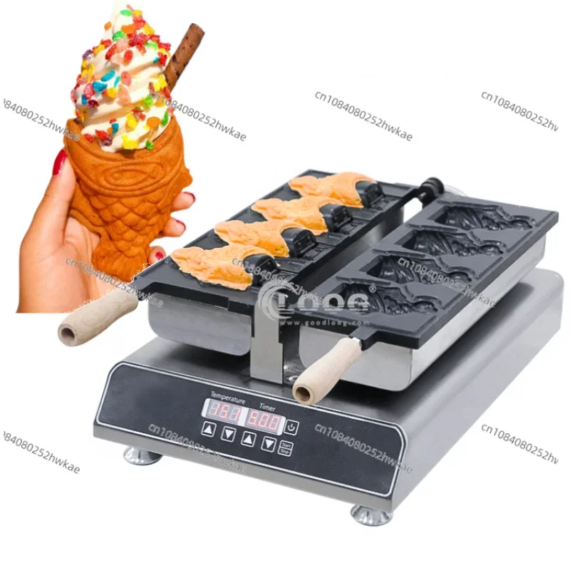 Small Machine Taiyaki Fish Shaped Waffle Iron Fish Ice Cream Waffle Maker
Small Machine Taiyaki Fish Shaped Waffle Iron Fish Ice Cream Waffle Maker