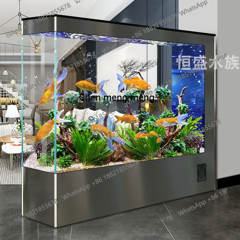 Hot sales Water-free ecological fish tank, living room floor-to-ceiling household integrated screen, new fish tank ultra-white g
Hot sales Water-free ecological fish tank, living room floor-to-ceiling household integrated screen, new fish tank ultra-white g