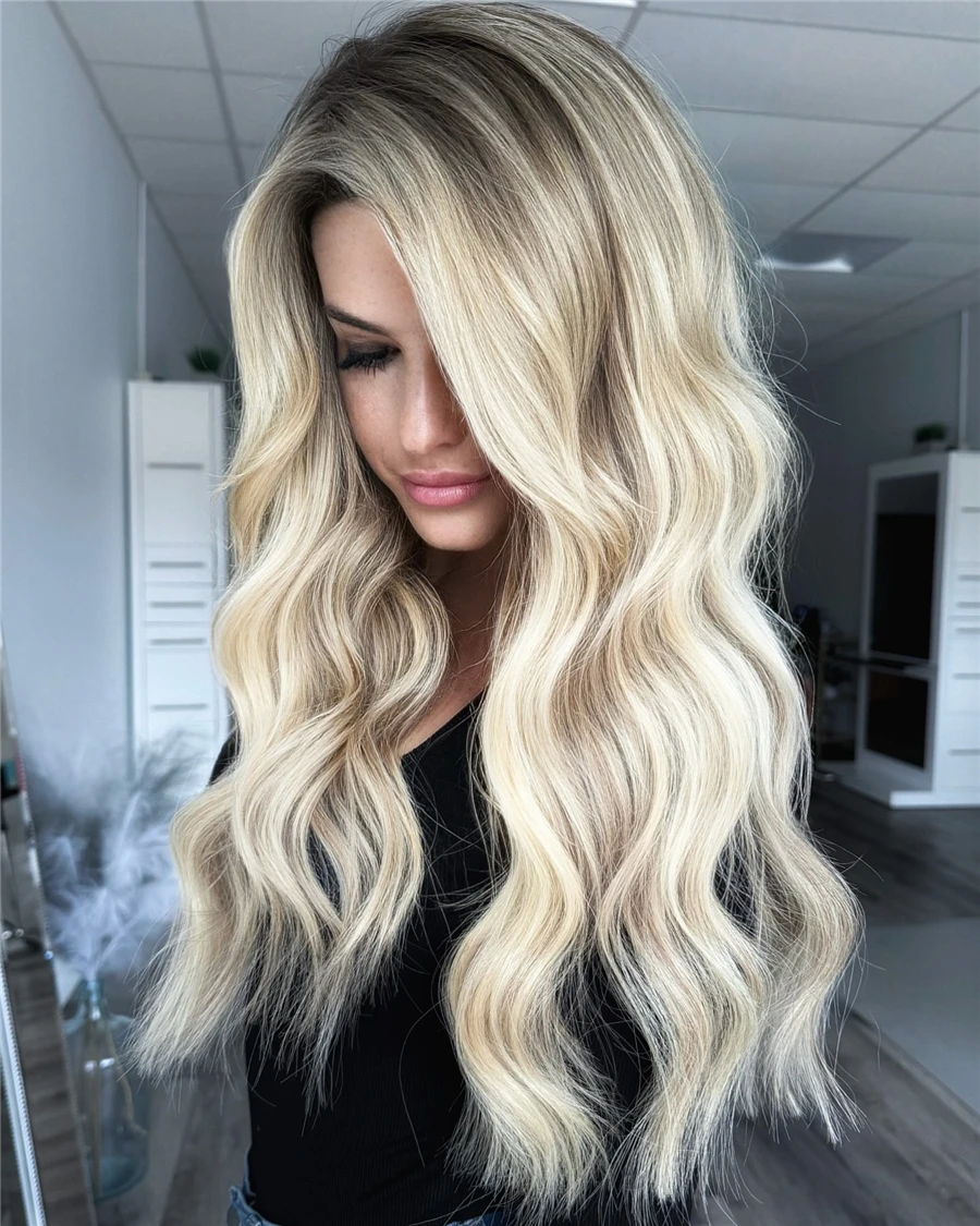 Long Wig Balayage Blonde Synthetic Soft Fiber 13x4 Lace Front Wig Blond Highlights Brown Natural Roots Glueless Wigs for Girls
Long Wig Balayage Blonde Synthetic Soft Fiber 13x4 Lace Front Wig Blond Highlights Brown Natural Roots Glueless Wigs for Girls