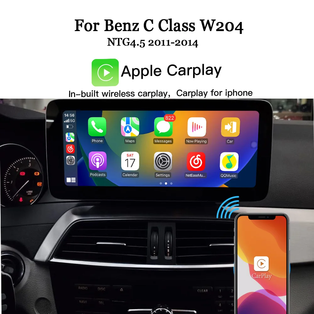 Hualingan Android For Merceded W204 (2011-2014) 10.25 inch Screen Display Monitor 4G CarPlay Multimedia Player GPS Navigation
Hualingan Android For Merceded W204 (2011-2014) 10.25 inch Screen Display Monitor 4G CarPlay Multimedia Player GPS Navigation