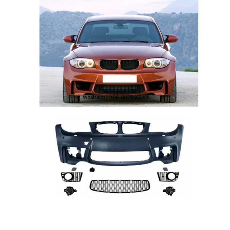 E82 E87 Body Kits E82 E87 Upgrade M Style Front Bumper with Grille Fog Light Grill for 1 Series E82 E87 2008 2009 2011
E82 E87 Body Kits E82 E87 Upgrade M Style Front Bumper with Grille Fog Light Grill for 1 Series E82 E87 2008 2009 2011