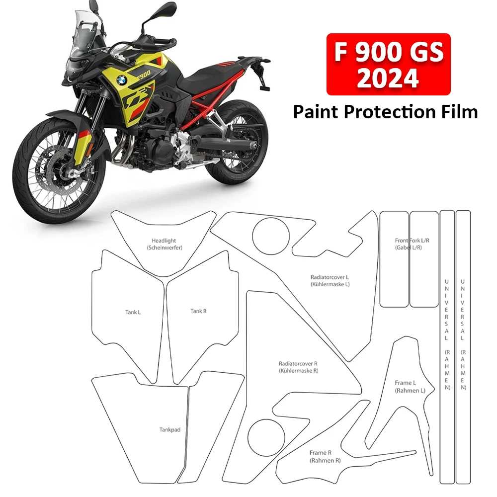 PPF Motorcycle Paint Protection Fairing Protection Clear Anti-scratch Film TPU Accessories For BMW F900GS F900 GS F 900 GS 2024
PPF Motorcycle Paint Protection Fairing Protection Clear Anti-scratch Film TPU Accessories For BMW F900GS F900 GS F 900 GS 2024