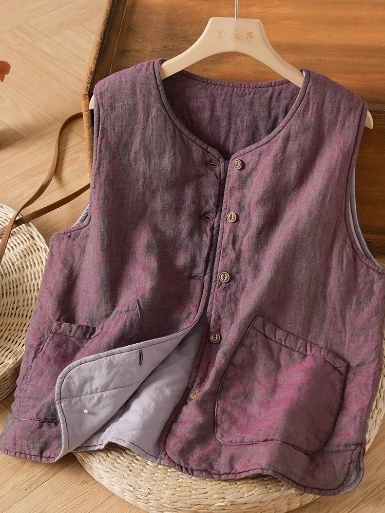 Утепленный хлопковый женский жилет в китайском стиле с элементами дзен для утренних тренировок, занятий боевыми искусствами, костюм Тан, весенний вариант
Утепленный хлопковый женский жилет в китайском стиле с элементами дзен для утренних тренировок, занятий боевыми искусствами, костюм Тан, весенний вариант