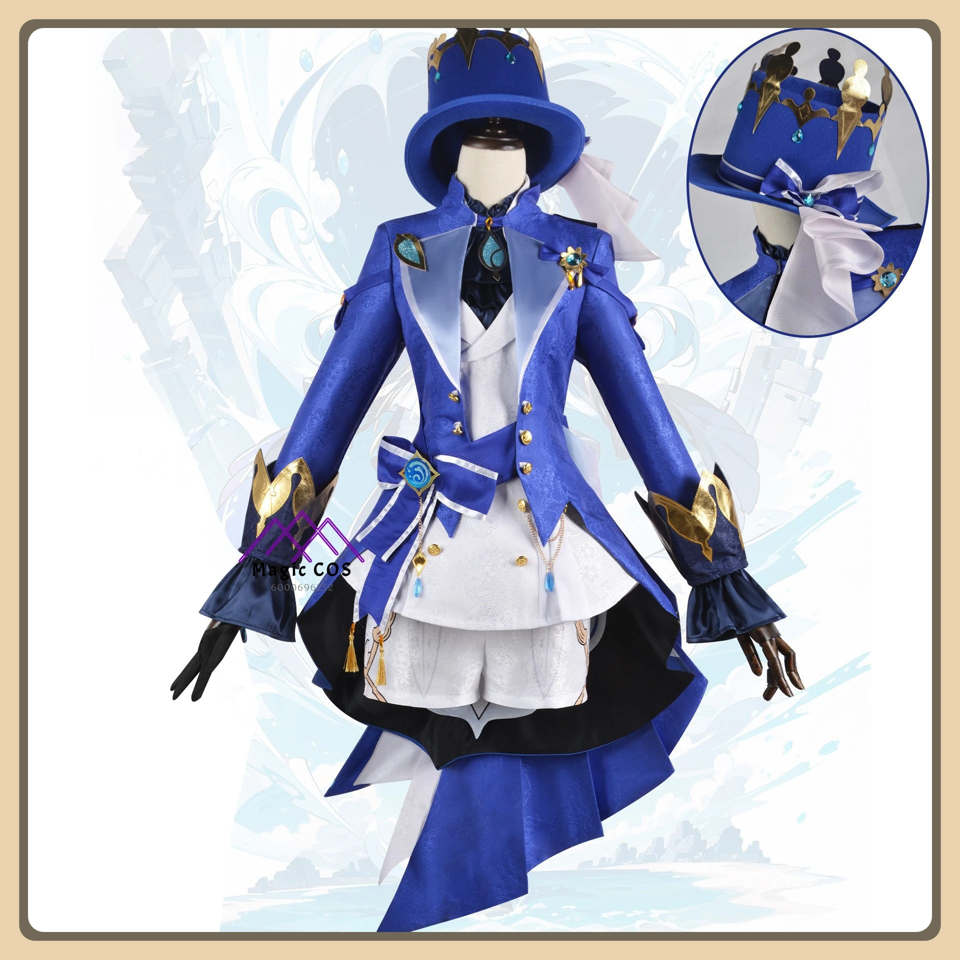 Game Genshin Impact Furina Cosplay Costume Hydro Archon Baroque Gown Full Set High Quality Anime Clothes comic con party
Game Genshin Impact Furina Cosplay Costume Hydro Archon Baroque Gown Full Set High Quality Anime Clothes comic con party