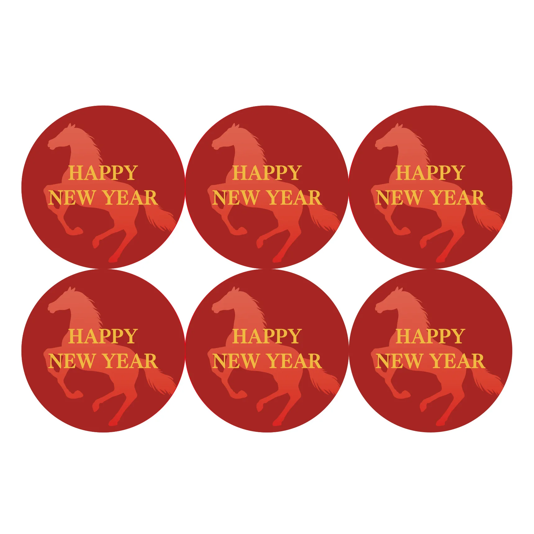 60pcs/10 sheets New Chinese New Year Stickers - Year of The Horse 2026 Lunar New Year Sticker for Candy Wrappers Chocolate Coins
60pcs/10 sheets New Chinese New Year Stickers - Year of The Horse 2026 Lunar New Year Sticker for Candy Wrappers Chocolate Coins