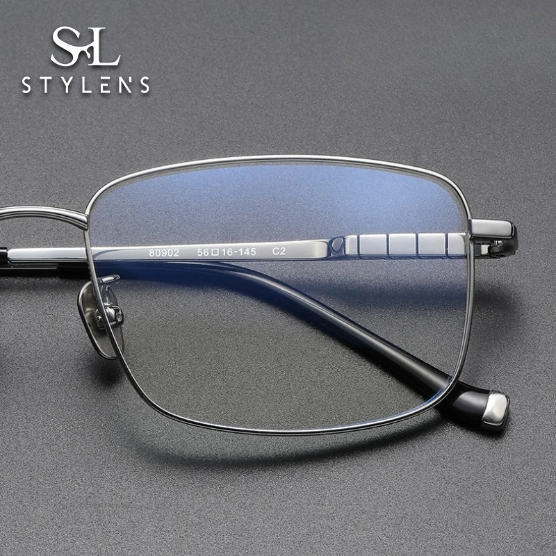 STYLENS New Pure Titanium Business Glasses Men Women Versatile Reading Glasses Fashion Prescription Customized Glasses80902
STYLENS New Pure Titanium Business Glasses Men Women Versatile Reading Glasses Fashion Prescription Customized Glasses80902