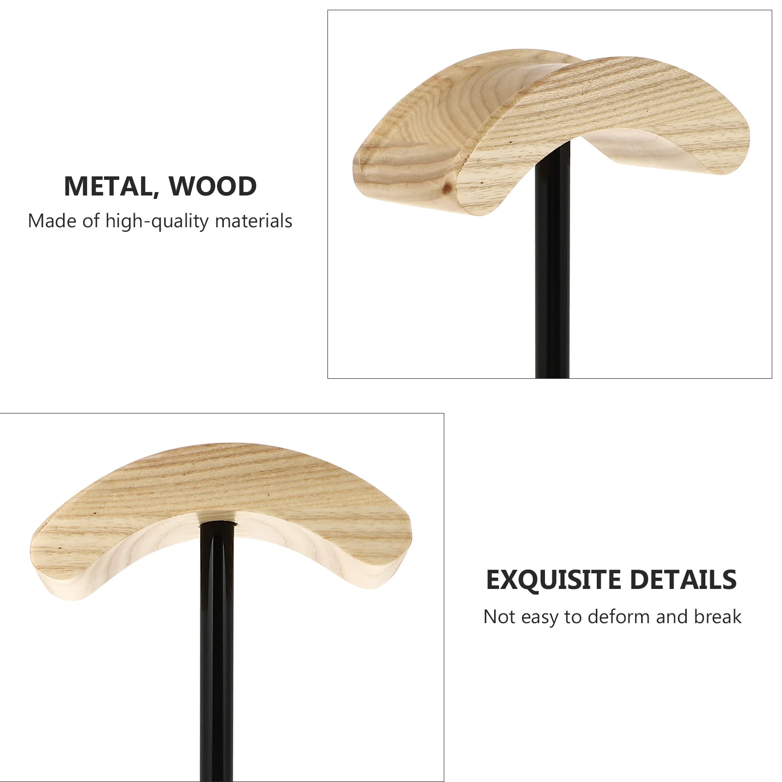 Headphone Holder Wooden Desk Stand for Headset Storage Anti Slip Base Display Rack for Home Setup Organization
Headphone Holder Wooden Desk Stand for Headset Storage Anti Slip Base Display Rack for Home Setup Organization