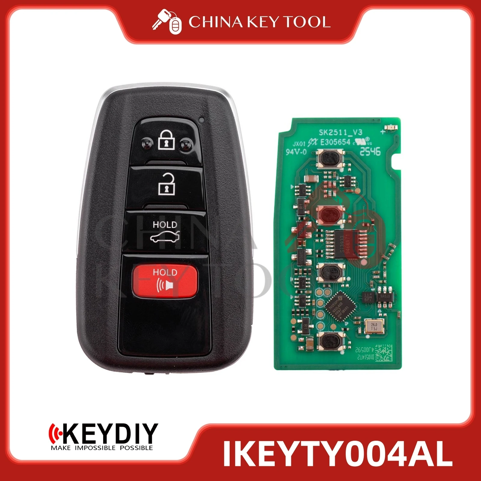 2026 Newest Autel IKEYTY004AL Universal Smart Remote Key For Toyota 8A 4D Type For KM100 IM508 IM608
2026 Newest Autel IKEYTY004AL Universal Smart Remote Key For Toyota 8A 4D Type For KM100 IM508 IM608