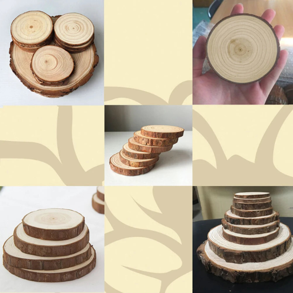 30pcs 9-10Cm Natural Wood Discs 1Cm Thick Polished Diy Craft Wedding Decor Log Slices Bark Edge Woodworking Supplies Handicraft
30pcs 9-10Cm Natural Wood Discs 1Cm Thick Polished Diy Craft Wedding Decor Log Slices Bark Edge Woodworking Supplies Handicraft