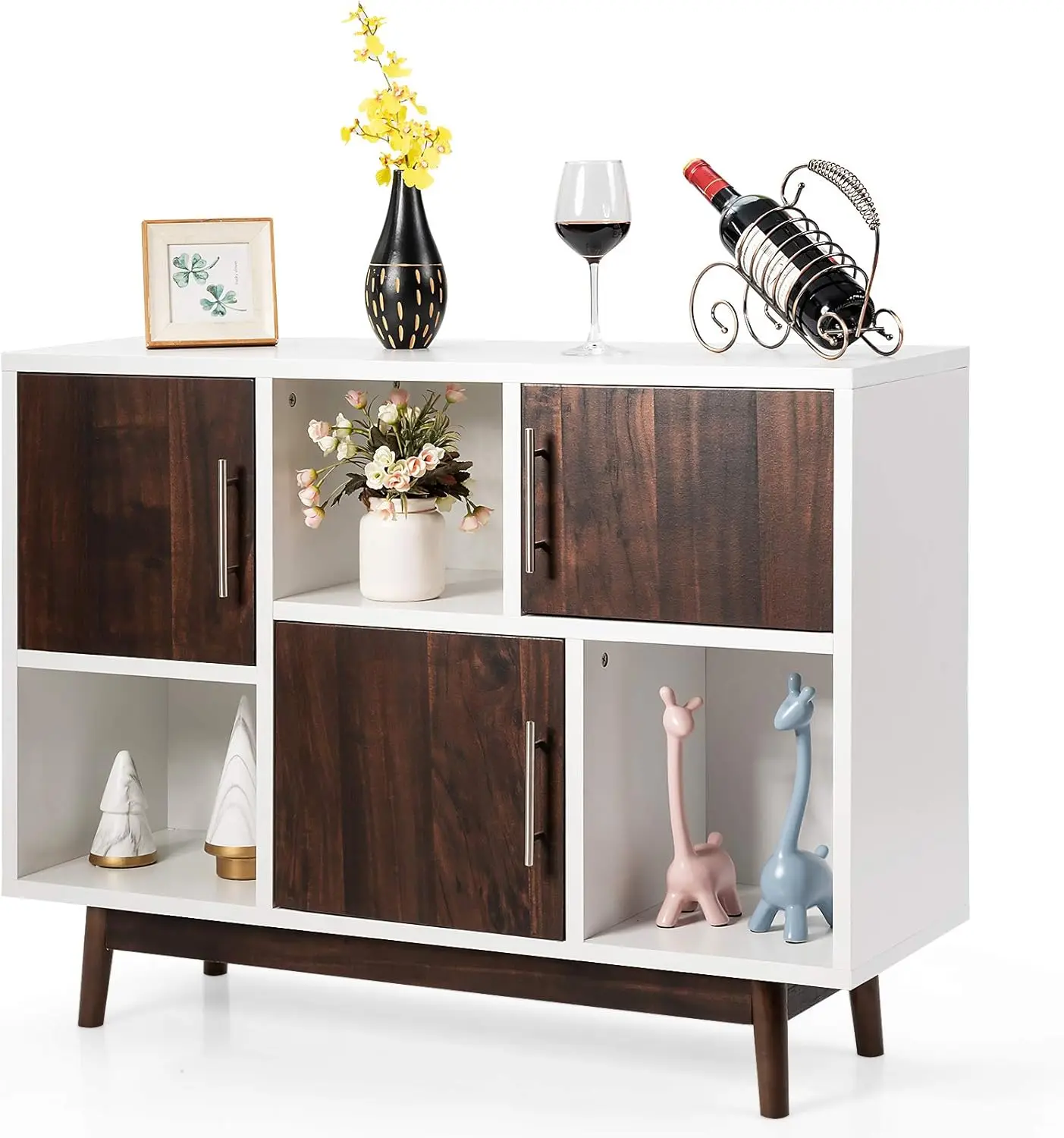 Giantex Sideboard Storage Cabinet W/Storage Compartments, Doors and Wood Legs, Cupboard Cabinet for Home & Office, Dinin
Giantex Sideboard Storage Cabinet W/Storage Compartments, Doors and Wood Legs, Cupboard Cabinet for Home & Office, Dinin