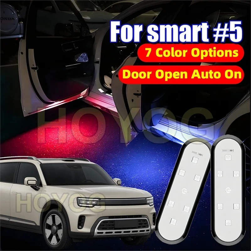 Fit for smart #5 2025-2026 USB Rechargeable Car Door Warning Light with an Infrared Sensor and Easy Stick-On Installation
Fit for smart #5 2025-2026 USB Rechargeable Car Door Warning Light with an Infrared Sensor and Easy Stick-On Installation
